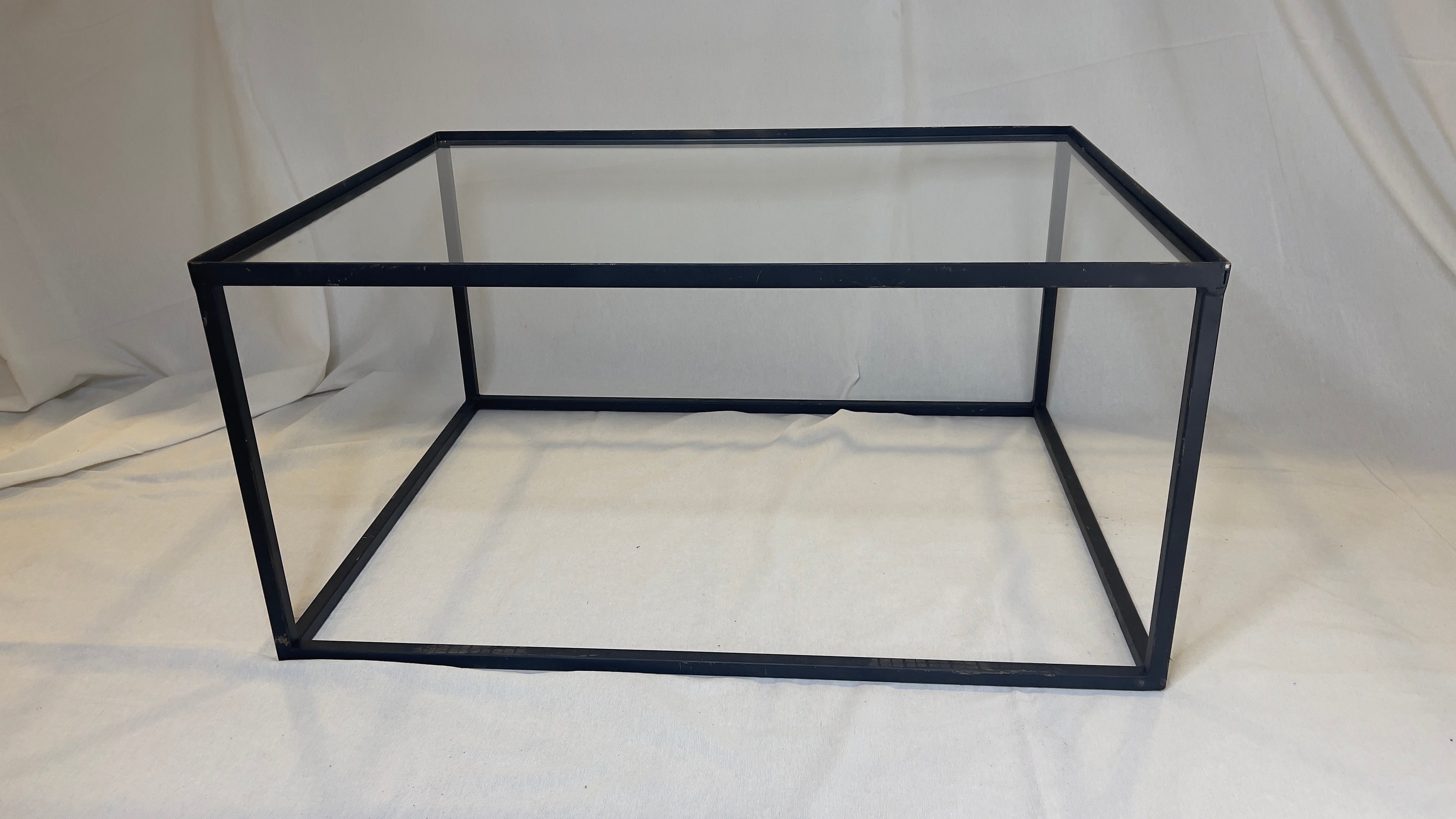 Mesa de Centro Retangular Preta vidro