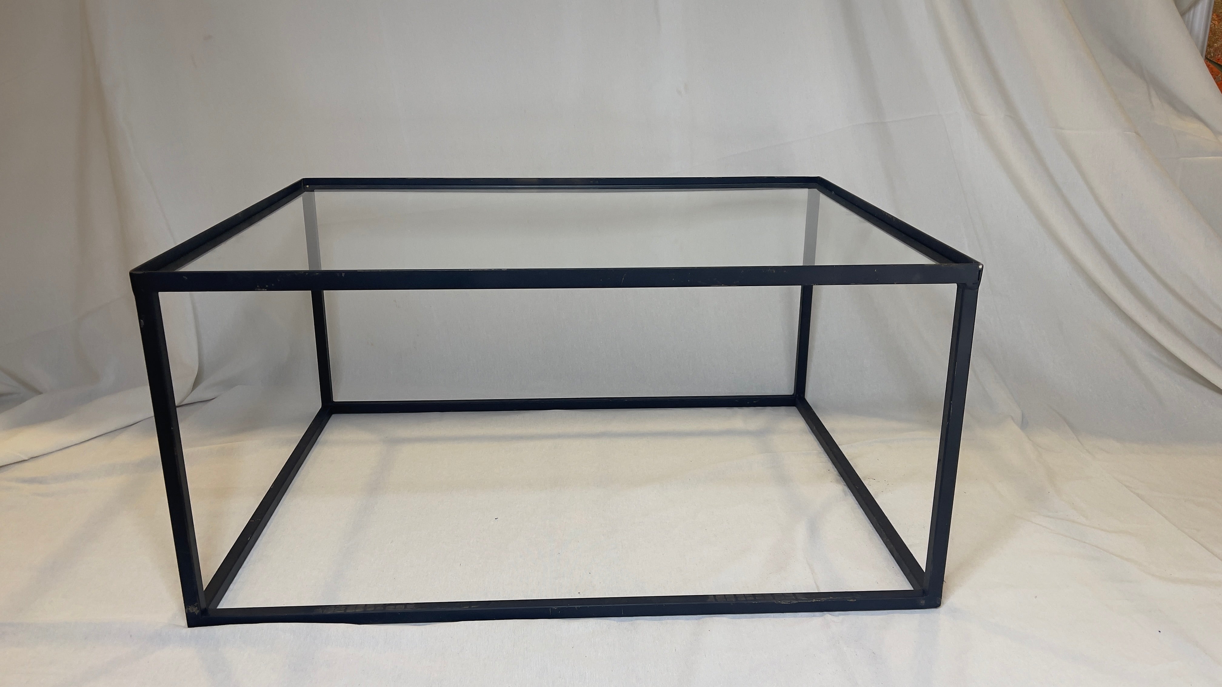 Mesa de Centro Retangular Preta vidro