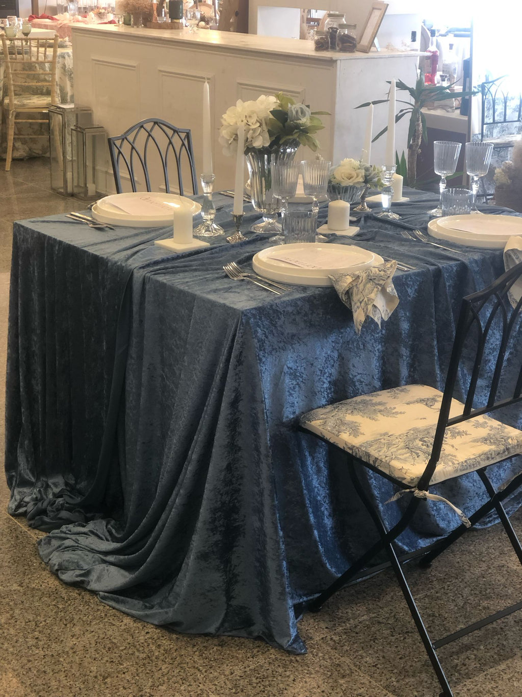 Serviette en carreaux antiques