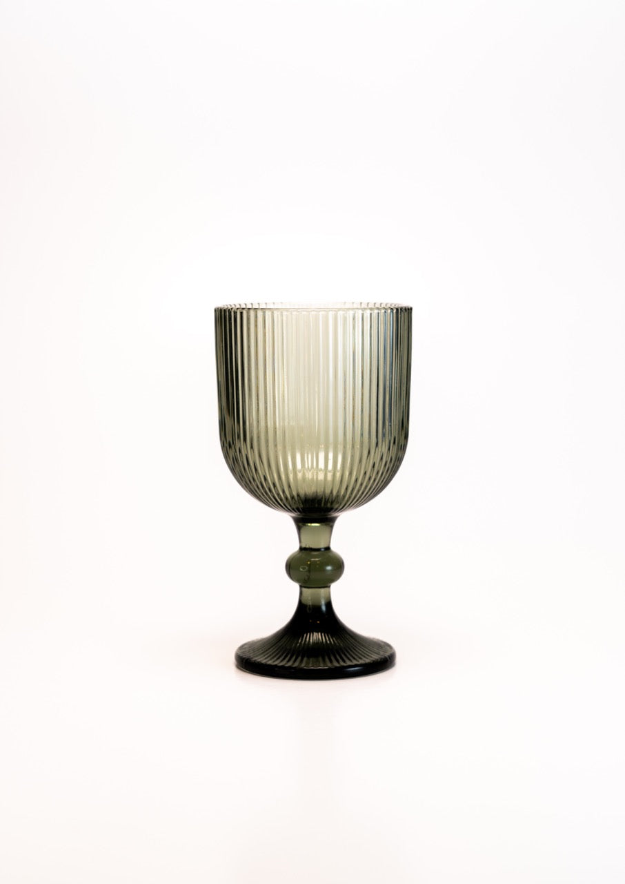 Copo de Riscas com pé Cinza Erverdiado