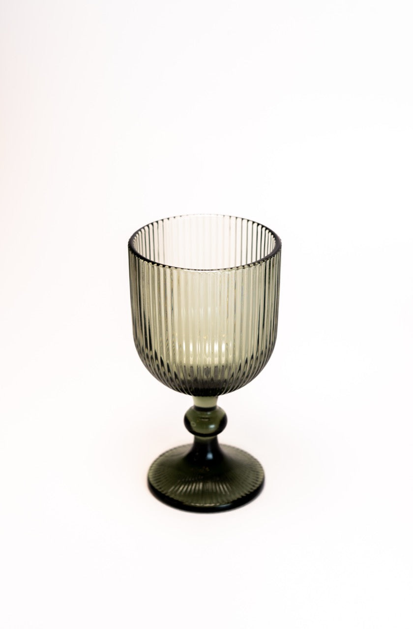 Copo de Riscas com pé Cinza Erverdiado