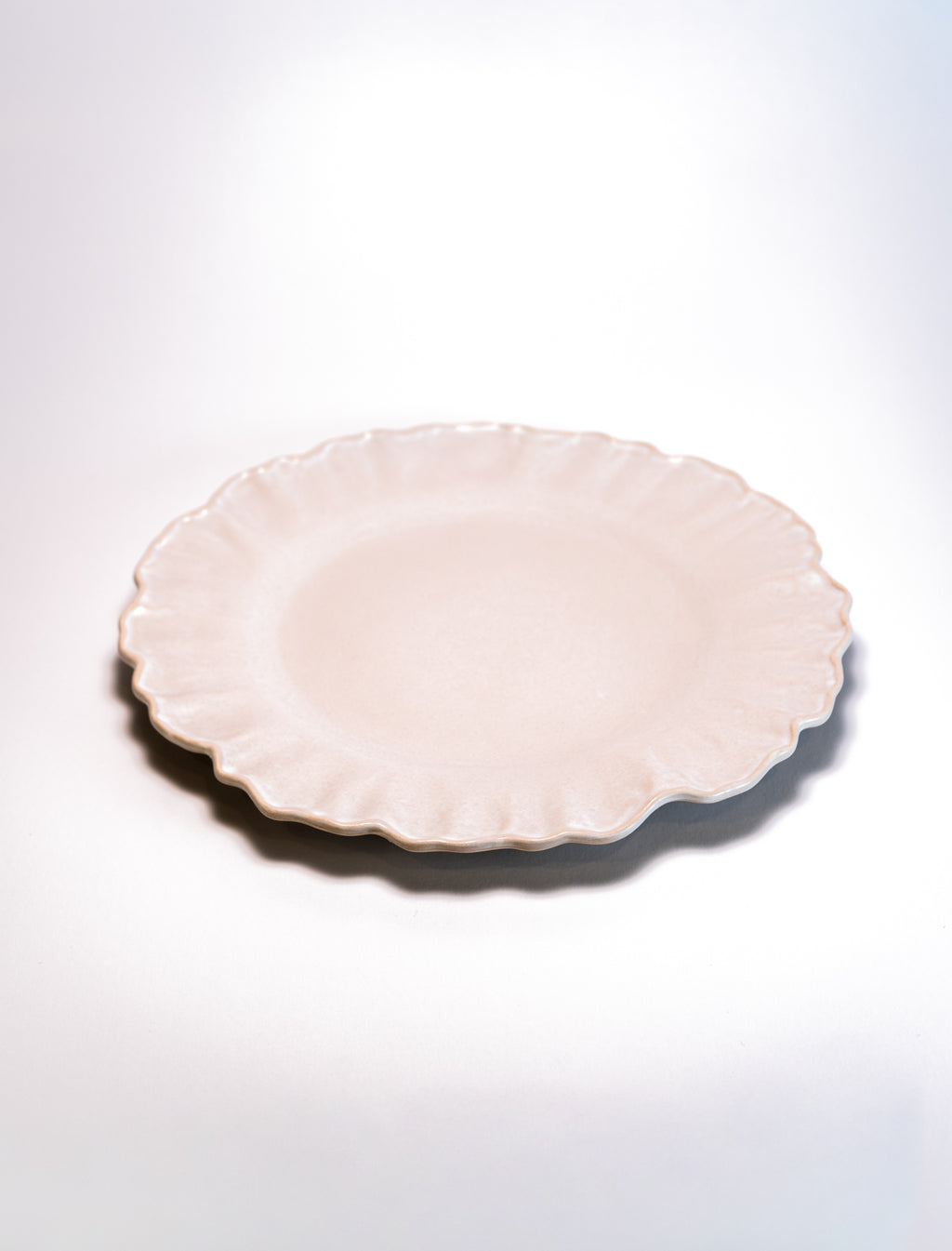 Prato Marcador Flor Bege