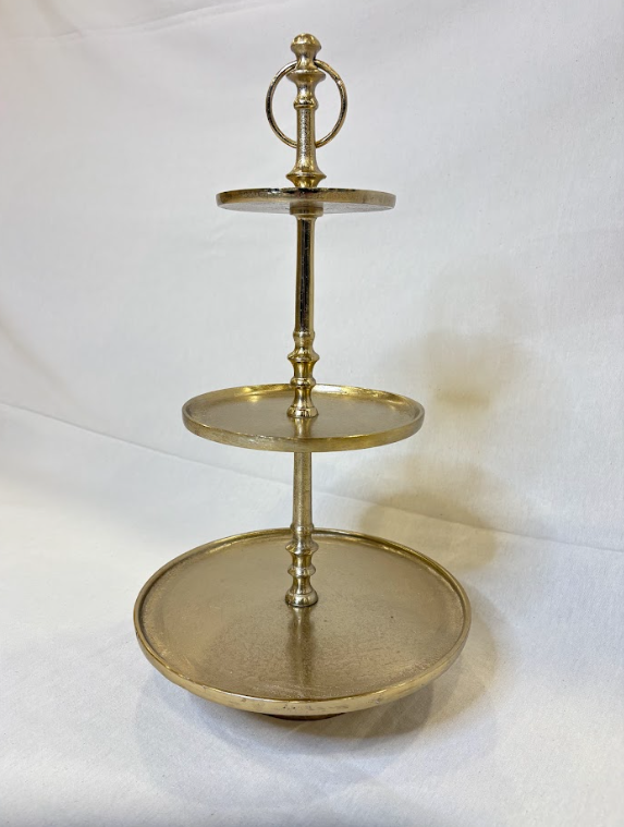 Assiette ronde à 3 étages