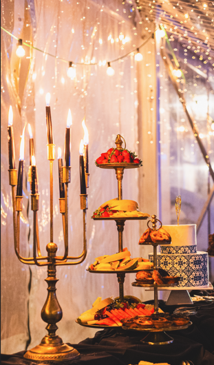 Castiçais Rustico Dourado