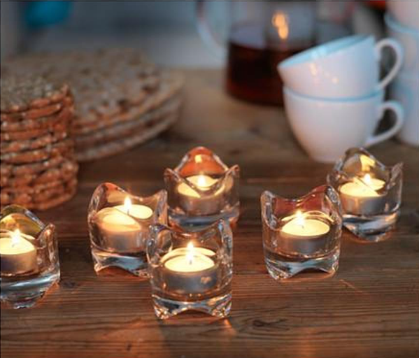 Porta Velas  t-light ondulado