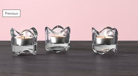 Porta Velas  t-light ondulado
