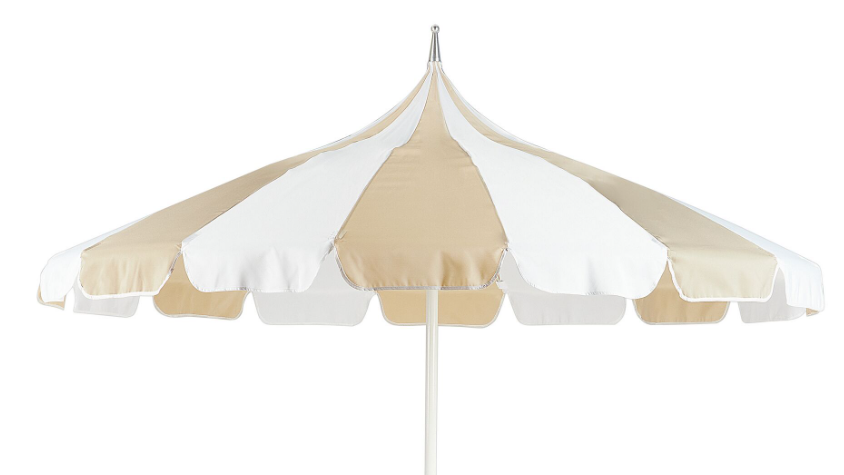 Chapéus de Sol Italiano Creme / Branco