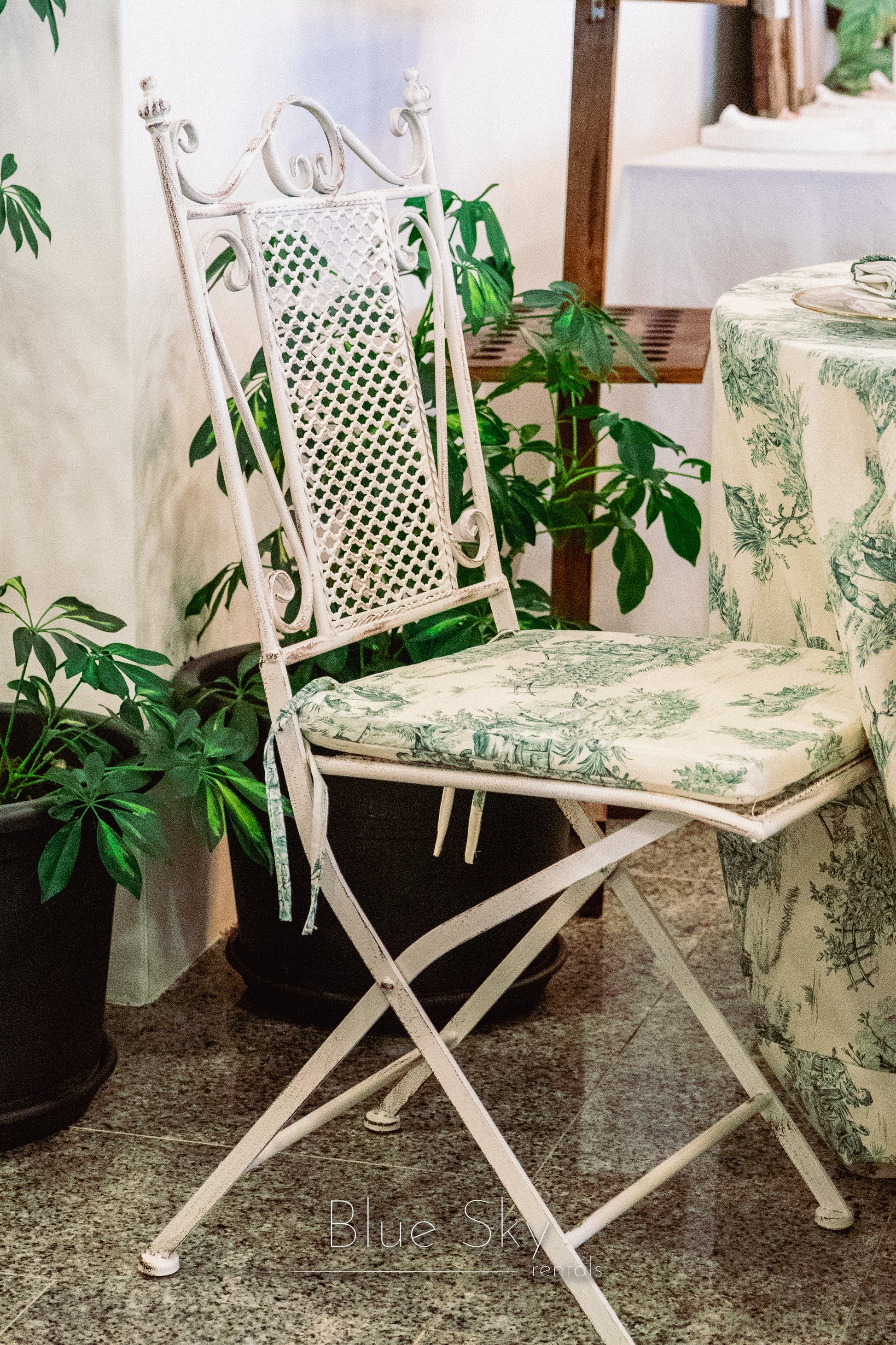 Toalha Toile de Jouy Verde