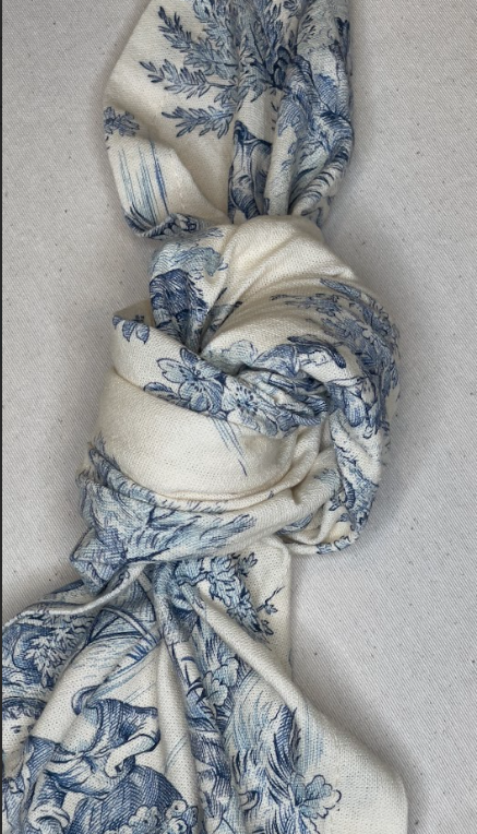 Guardanapo Toile de Jouy Azul