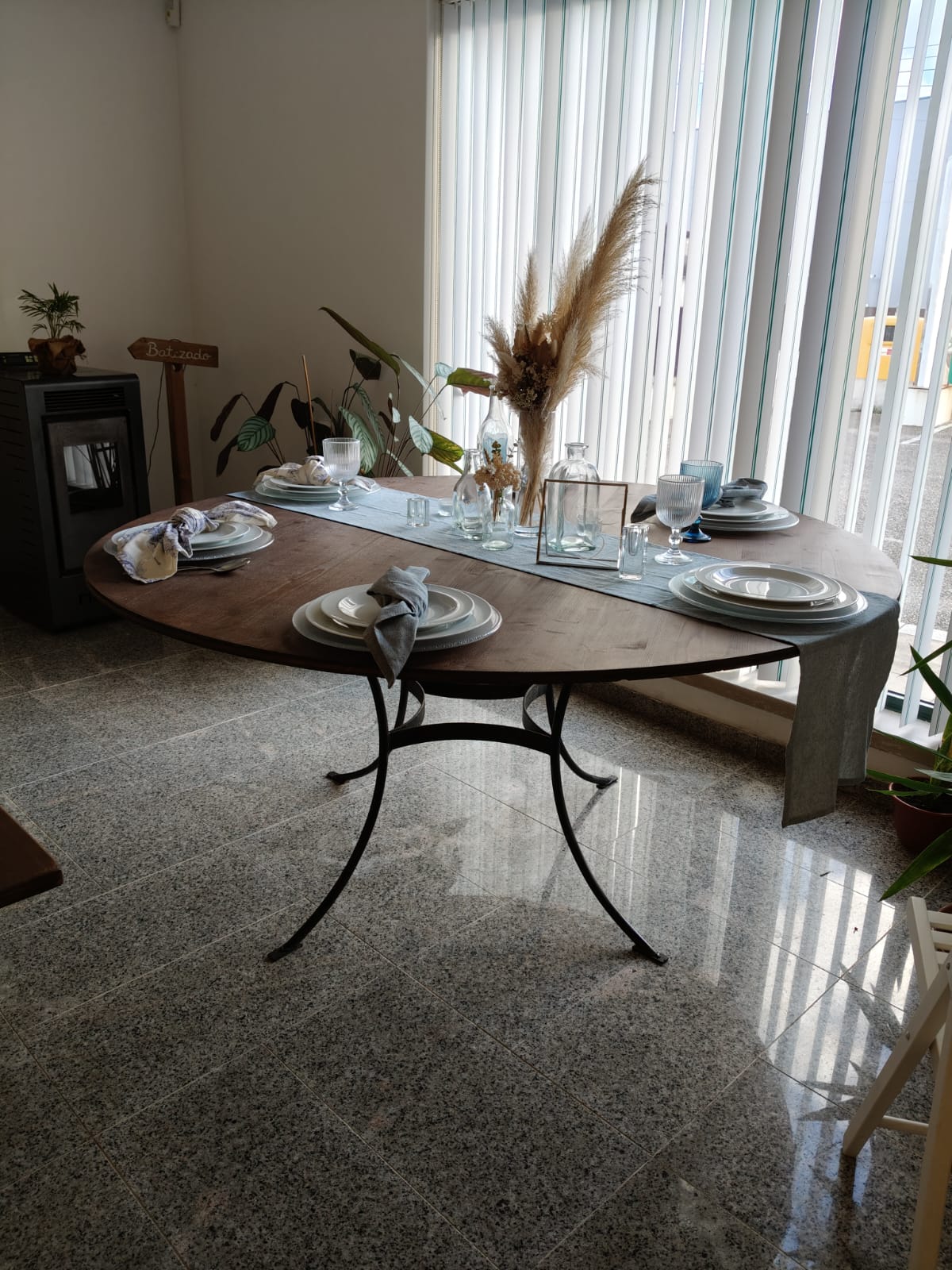 Mesa Rustica Redonda