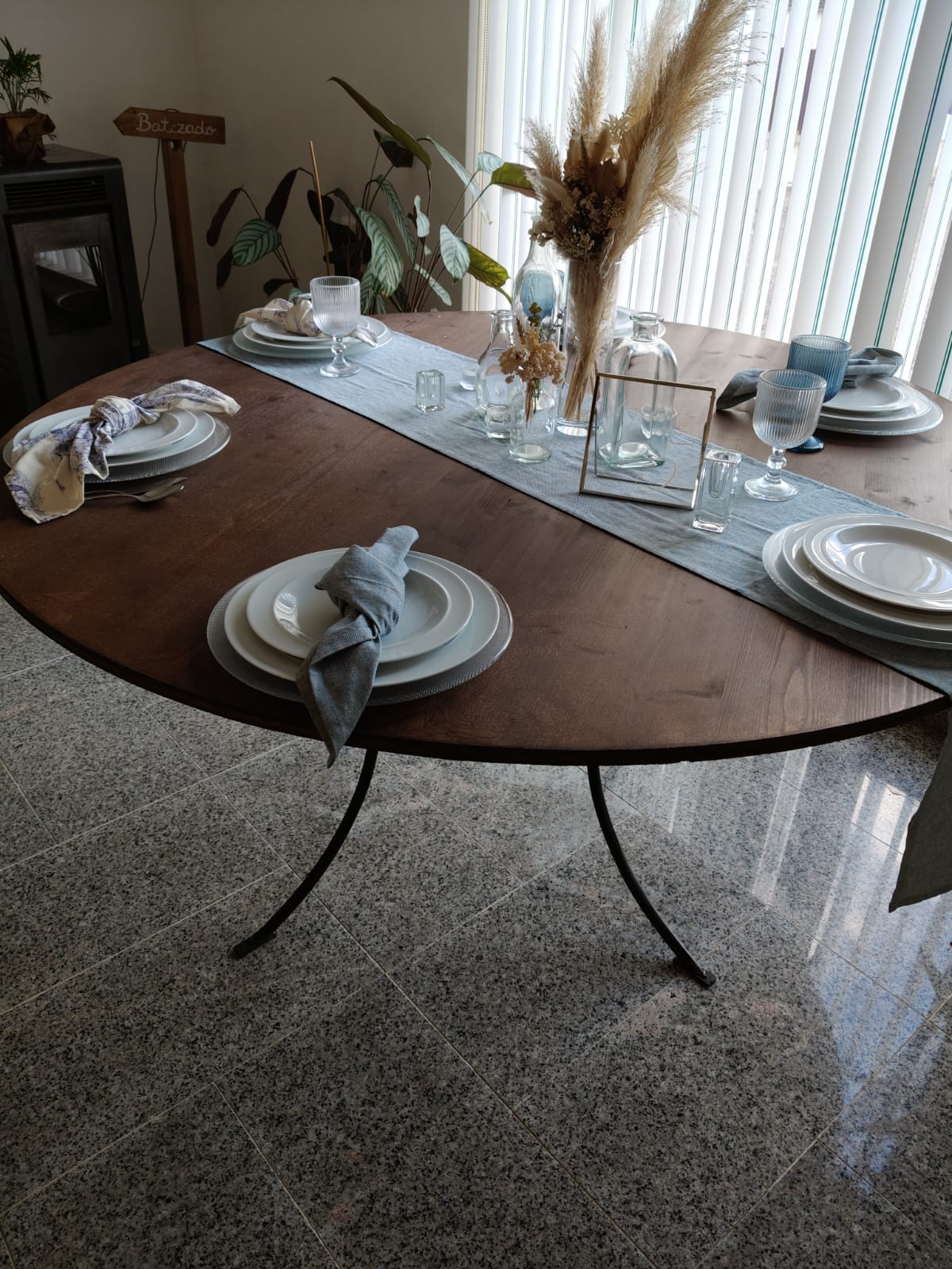 Mesa Rustica Redonda