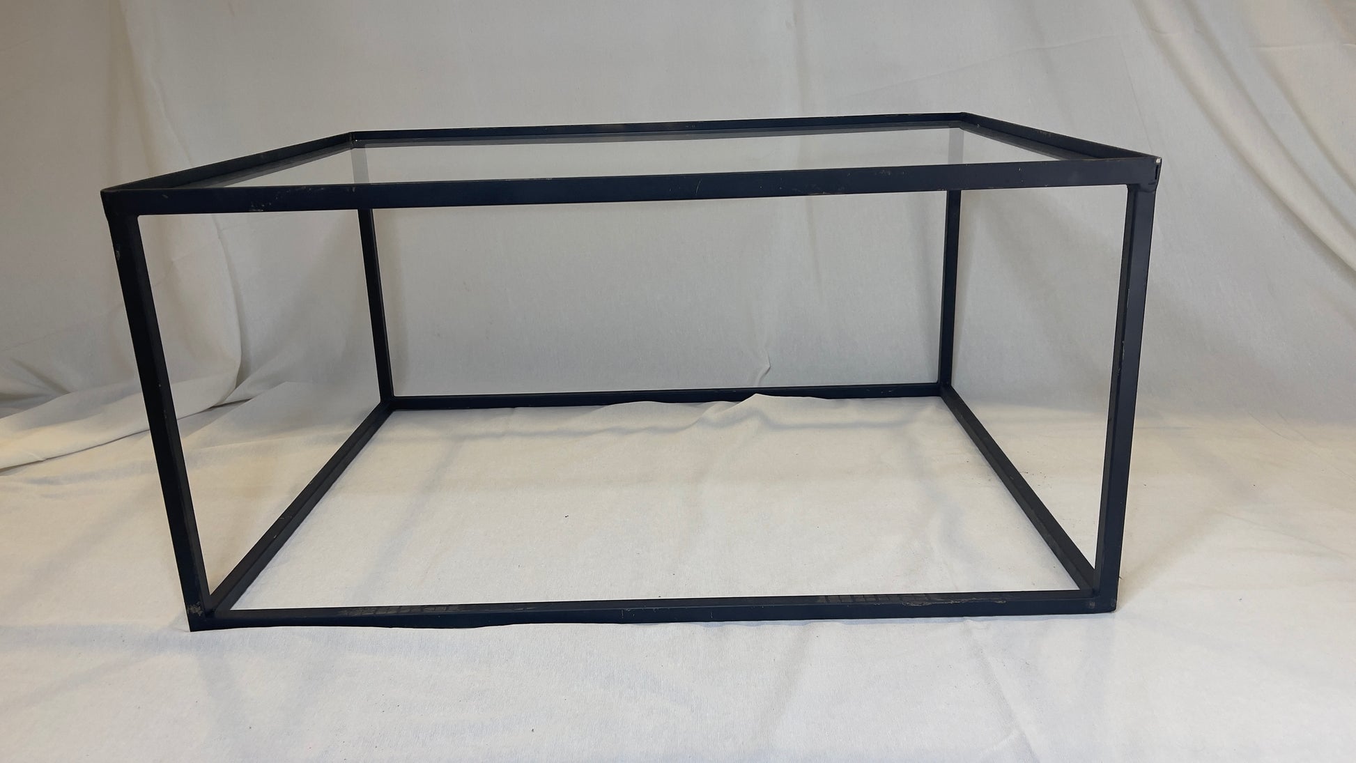 Mesa de Centro Retangular Preta vidro