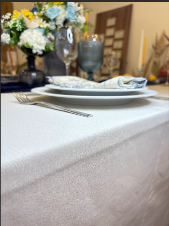 Raw White Linen Towel