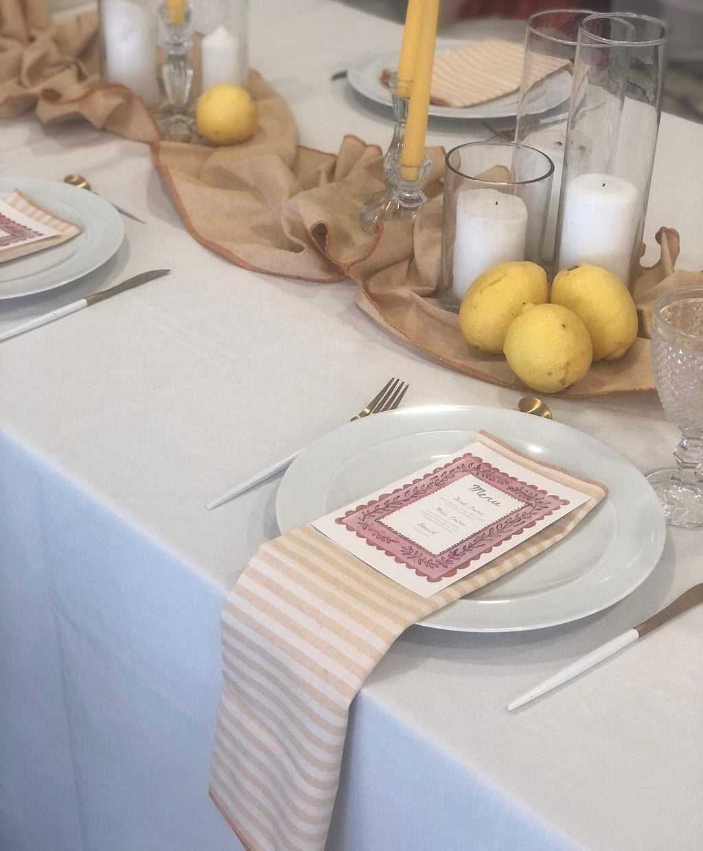 Guardanapo de Riscas Terracotta