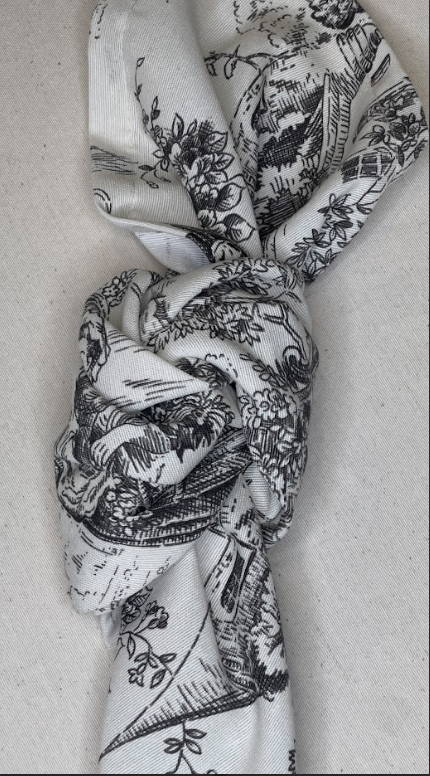 Guardanapo Toile de Jouy Preto