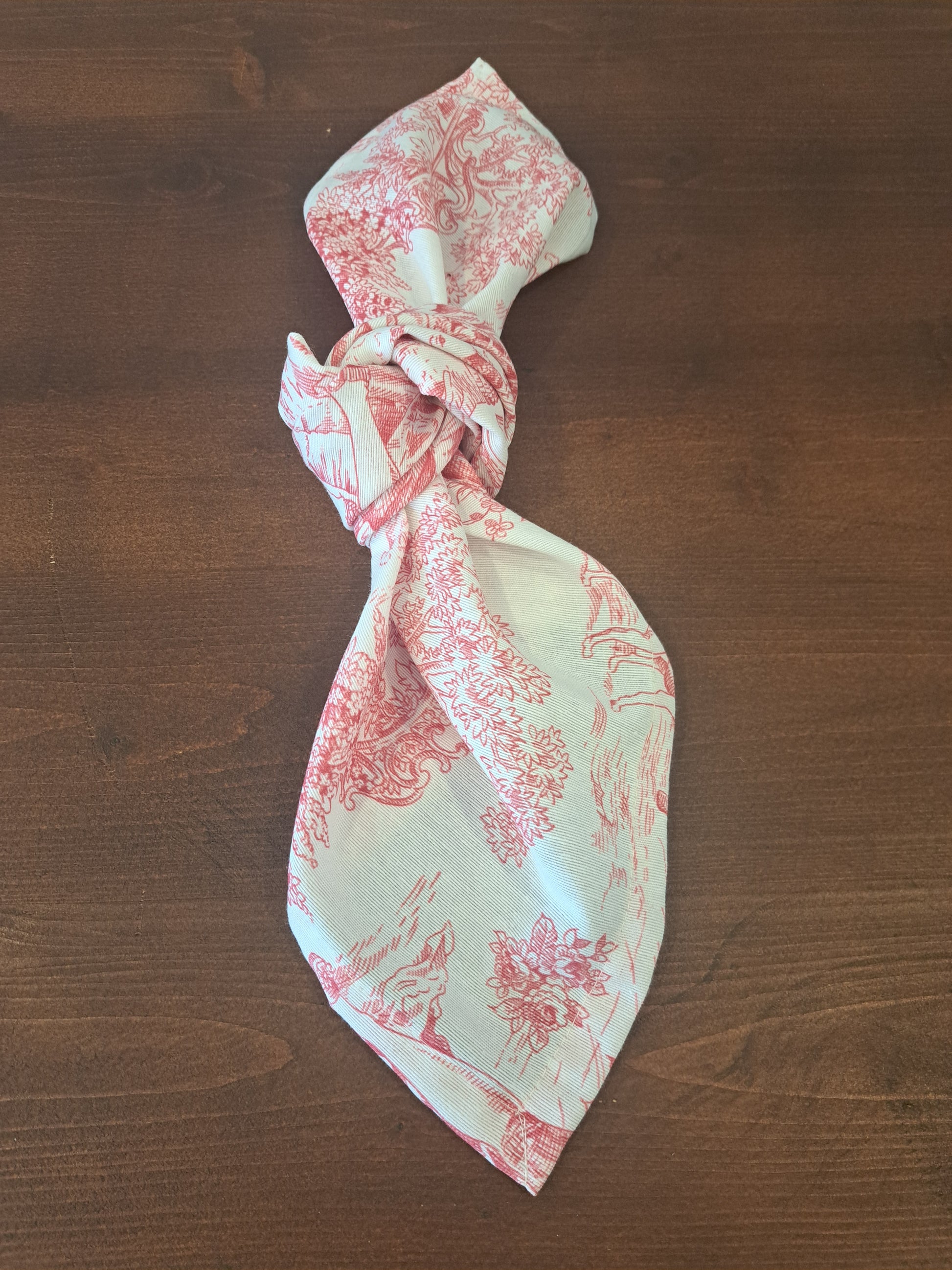 Guardanapo Toile de Jouy Vermelho