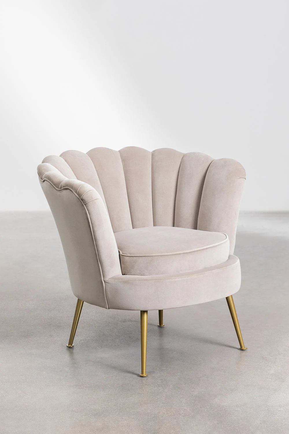 Fauteuil en velours classique