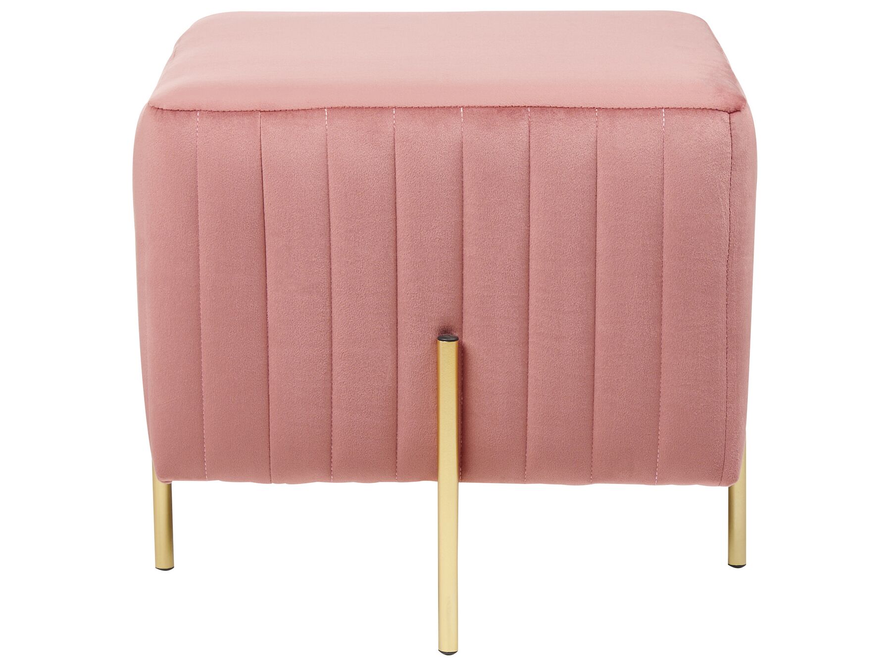 Puff veludo rosa